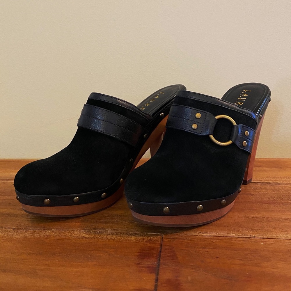Ralph Lauren Suede Clogs